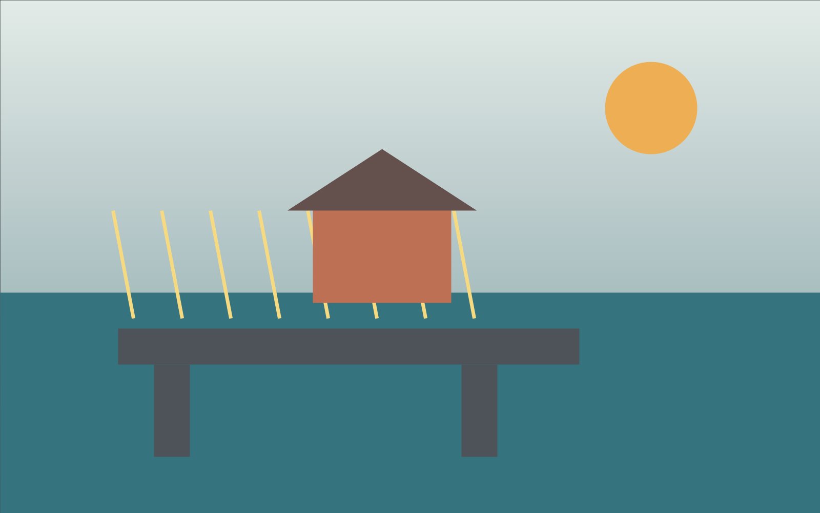 Illustration of a Kaohsiung waterfront summer activity route, not an actual event photo